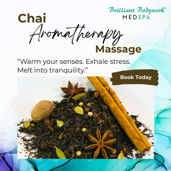 Click this image to Book your Chai Tea Aromatherapy Massage.