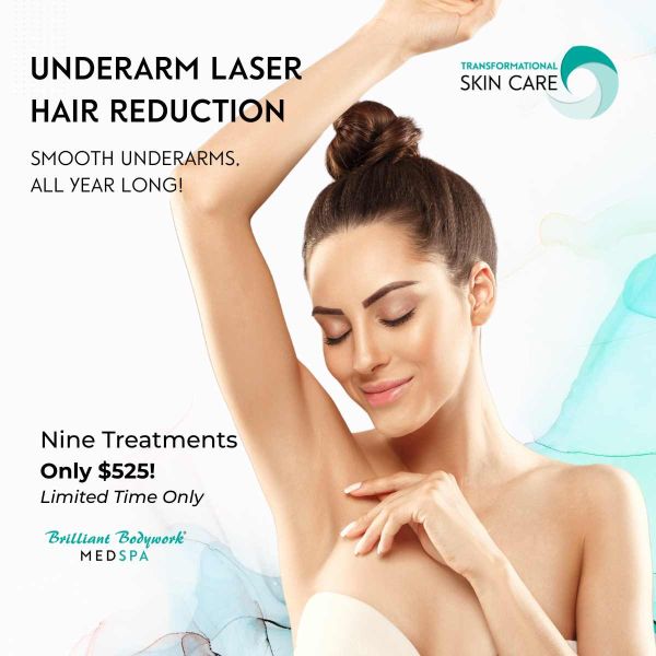 Click this image to learn more and book your appointment to enjoy this month's Underarm Laser Hair Reduction Offer.