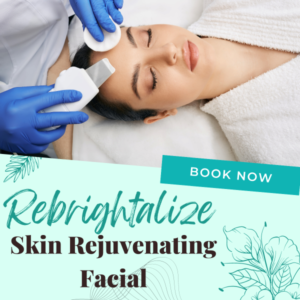 Click this image to book your Dermalution Rebrightalize Skin Rejuvenation FacialAppointment for July specials